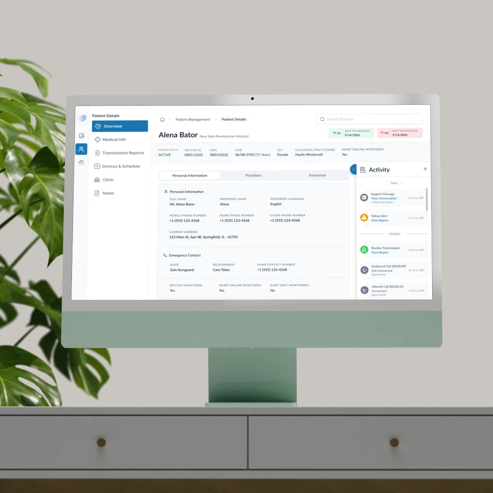 Rhythm Healthcare Platform visual 4